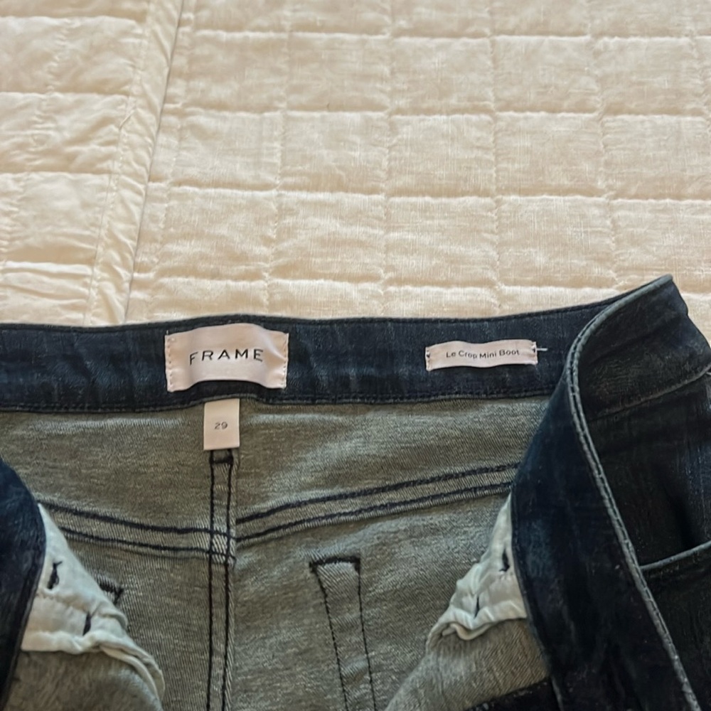 Frame le crop mini boot cut jeans